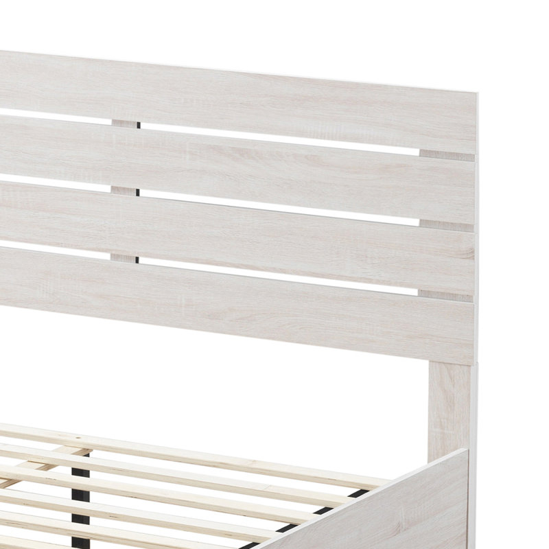 Grand lit plateforme avec rangement Bridgeview