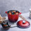 Le Creuset Enameled Cast Iron Rice Pot with Lid and Steamer Insert