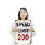 Enseigne en aluminium de 12 po x 18 po Speed Limit 200-119478604-119478607