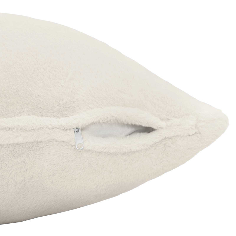 White Cushion Cover, White, Square 45cm
