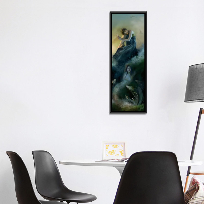 «I Hear Voices», impression sur toile, H 48 po x l 16 po x P 1,5 po, Toile avec cadre noir