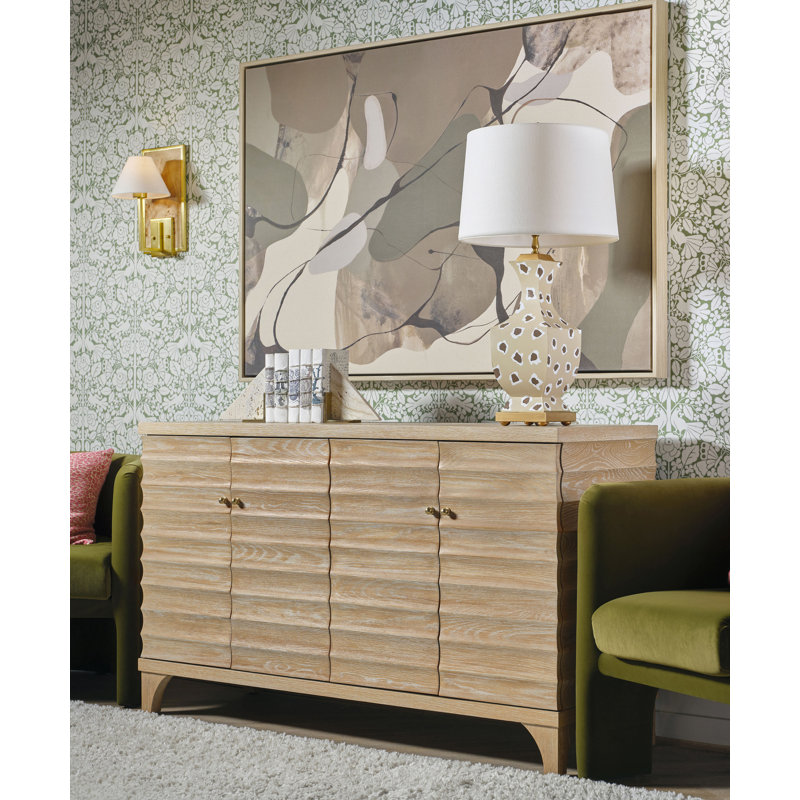 Gates 60'' W Solid Wood Buffet, Cerused Oak