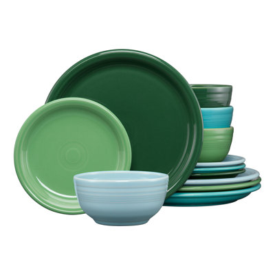 Fiesta Aegean Bistro Coupe 12-Piece Dinnerware Set, Service for 4