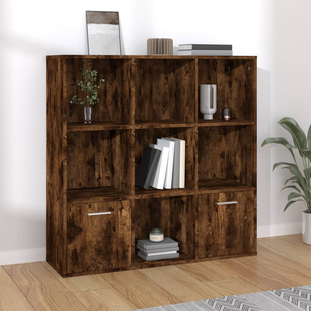 vidaXL Book Cabinet Sideboard Office Bookshelves File Rack Engineered ...