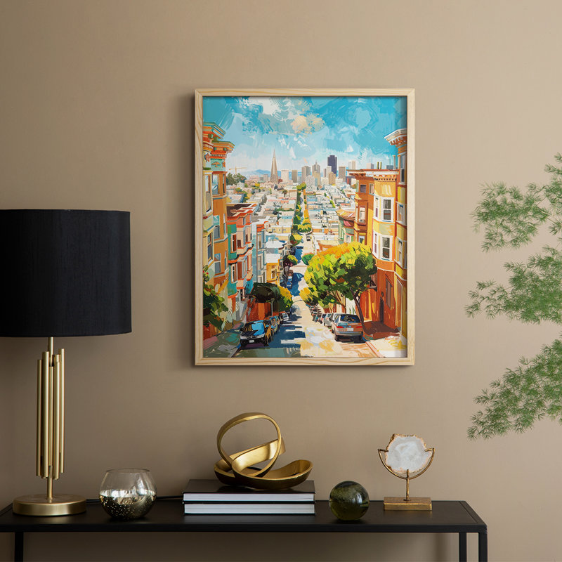 «LANDSCAPES Series», encadré en bois massif, Naturel, H 11 po x l 9 po