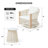 2 - Person Outdoor Swivel Rocking Seating Set With Cushions-1491758828