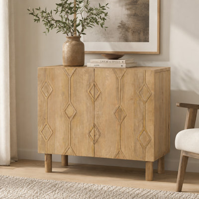Armoire d'appoint en bois massif Aprile