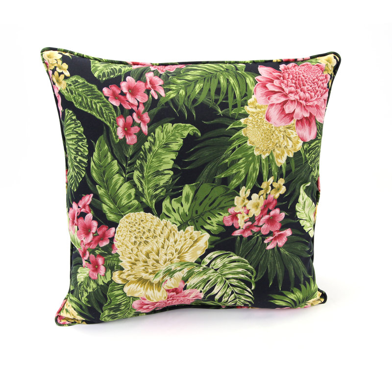 20" x 20" Outdoor Throw Pillow with Welt, Fabian Fairway
