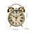 Modern & Contemporary Analogue Metal Quartz Movement / Crystal Tabletop Clock with Alarm in Brass