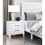Table de chevet moderne 1pc avec 2 tiroirs et meubles de chambre à coucher en bois-1136043432