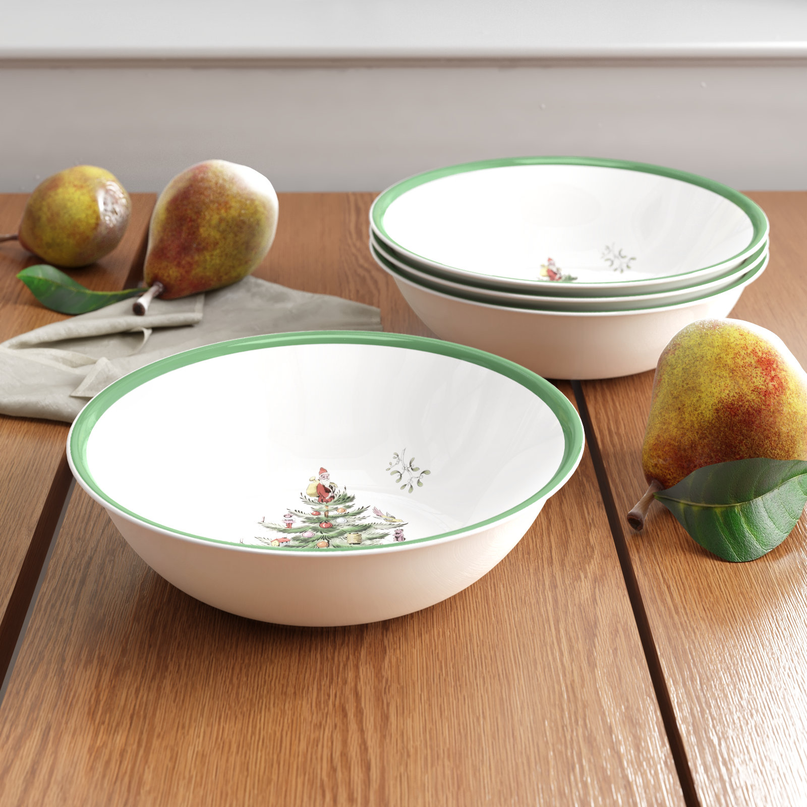 Spode Christmas Tree Ascot Cereal Bowl 8"
