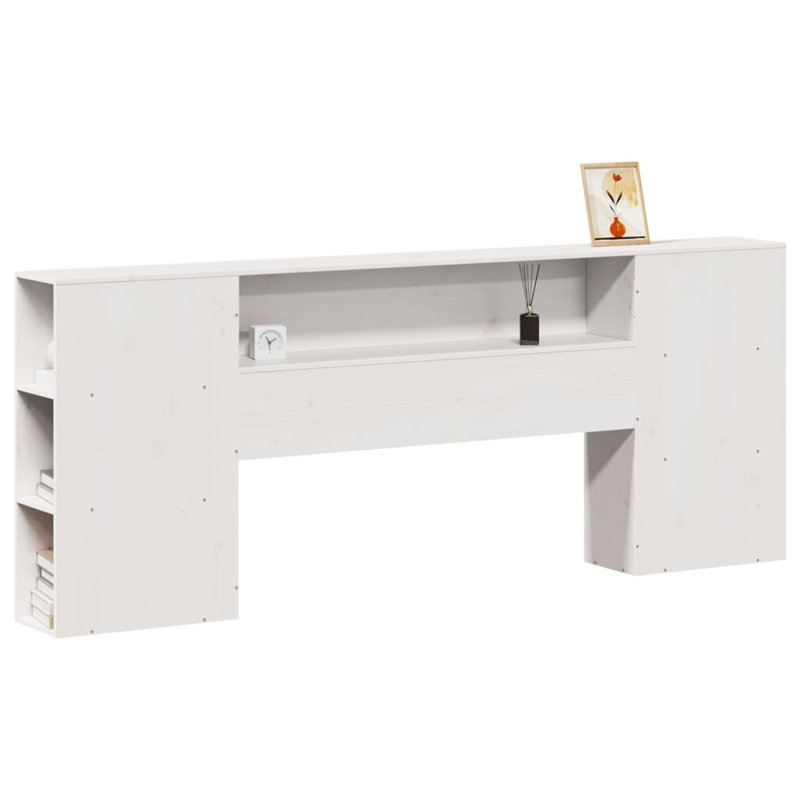 Solid Wood Headboard, 200 x 200 cm, White