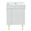 Lavabo de salle de bain, lavabo rectangulaire élégant