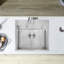 Évier de cuisine à cuve simple en acier inoxydable 22 po Quatrus R15