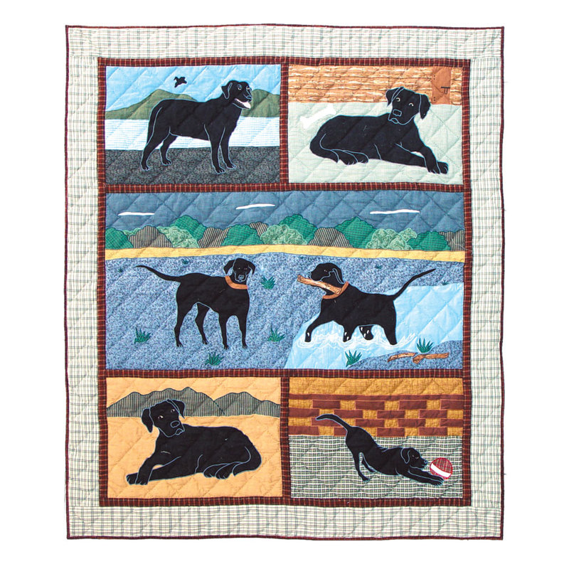 Lab Quilted Throw Blanket