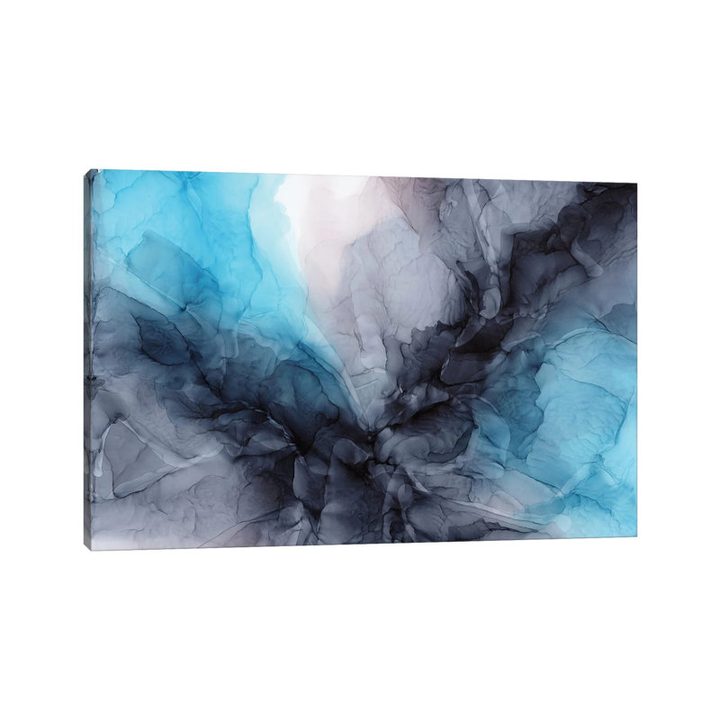 Aqua Drama by Elizabeth Karlson - Wrapped Canvas Print, 30.48cm H x 45.72cm W