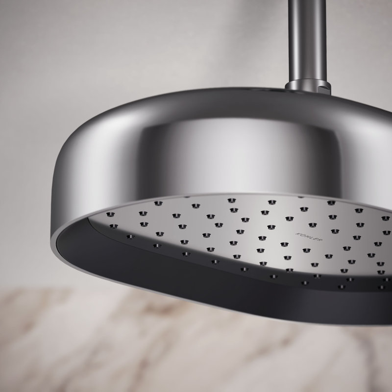 Statement1.75 GPM Oblong 12 in. Rainhead with Katalyst Air-Induction Technology, Polished Chrome