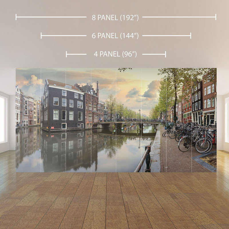 Panneau de papier peint Zakare City Landscape, L 100,08 po x l 96 po