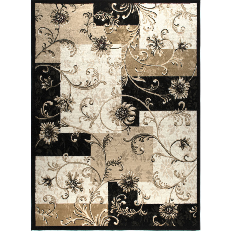 Gossard Floral Indoor Rug, Rectangle 7'8" x 10'4"
