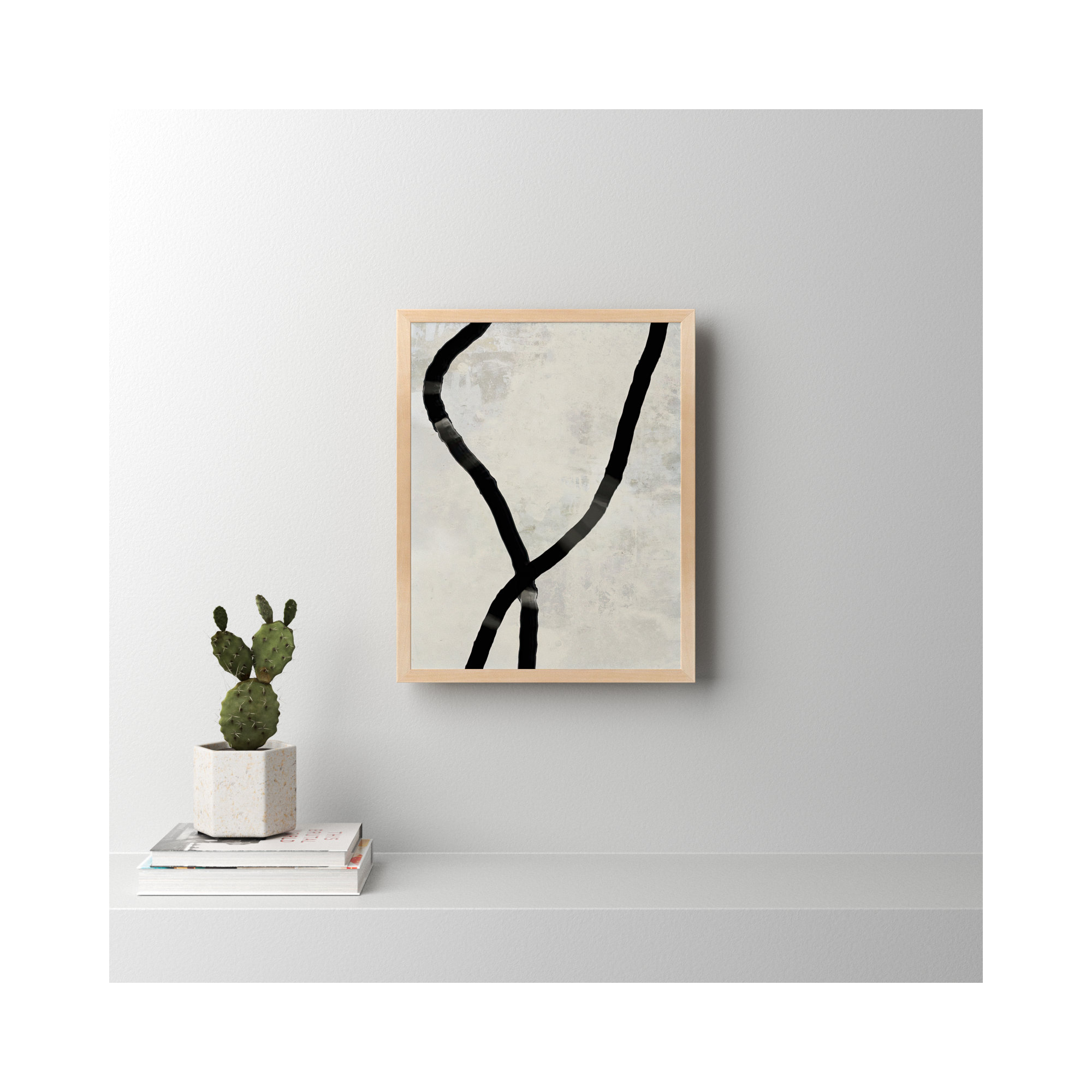 Black Rope 5 by Jacques Pilon, 25" H x 20" W x 1.25" D, Brown