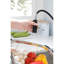 Robinet de cuisine noir mat avec tête de pulvérisation rétractable - acier inoxydable, buse rotative à 360 °, revêtement anticorrosion et antirouille, poignée simple pour une régulation facile du débit d'eau-1455619513
