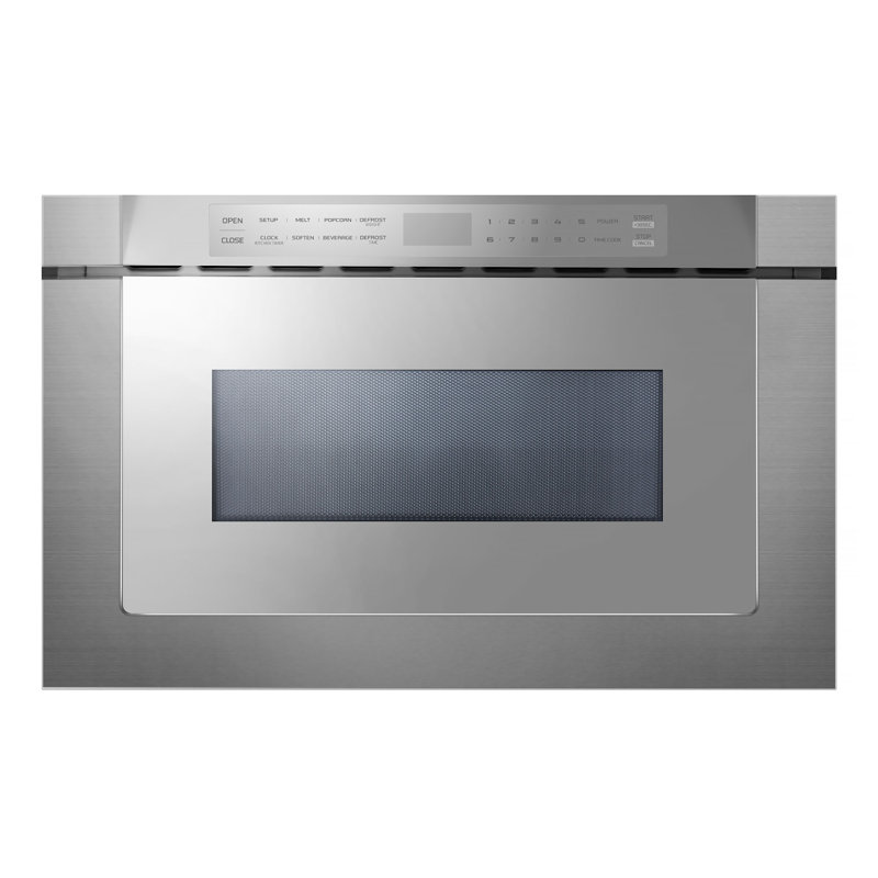 XO Appliance 1.2 Cubic Feet 1000 Watt Microwave Drawer with Sensor Cooking, Silver Mirror