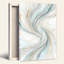Toile abstraite sarcelle et or-132735579