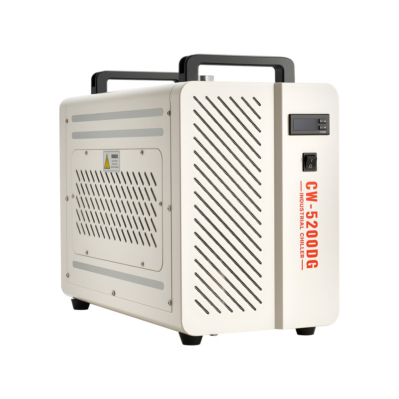 Refroidisseur d'eau industriel, 5460 BTU / h, système de refroidissement de refroidisseur d'eau industriel avec compresseur, capacité de réservoir de 1,8 gallon, débit maximal de 3,4 gal / min, refroidisseur laser, pour machine de gravure et de découpe laser au CO2