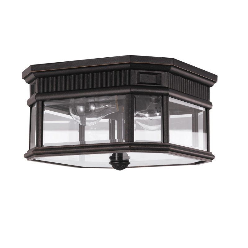 Cotswold Lane Flush Mount from Generation Lighting , Grecian Bronze, Incandescent