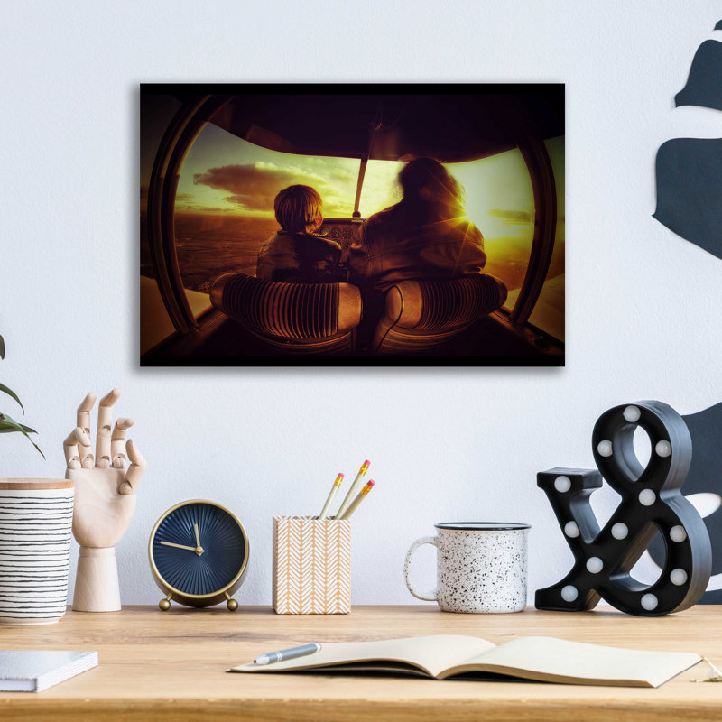 «Le Petit Prince» par Sebastien Lory, art mural en verre acrylique, H 12 po x l 16 po x P 0,13 po