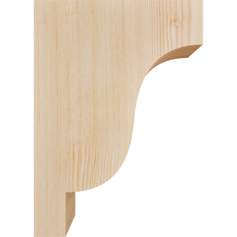 Newport Corbel, H 14 po x l 3,5 po x P 10 po, Sapin de Douglas, Lisse