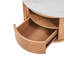 Table basse ronde avec rangement