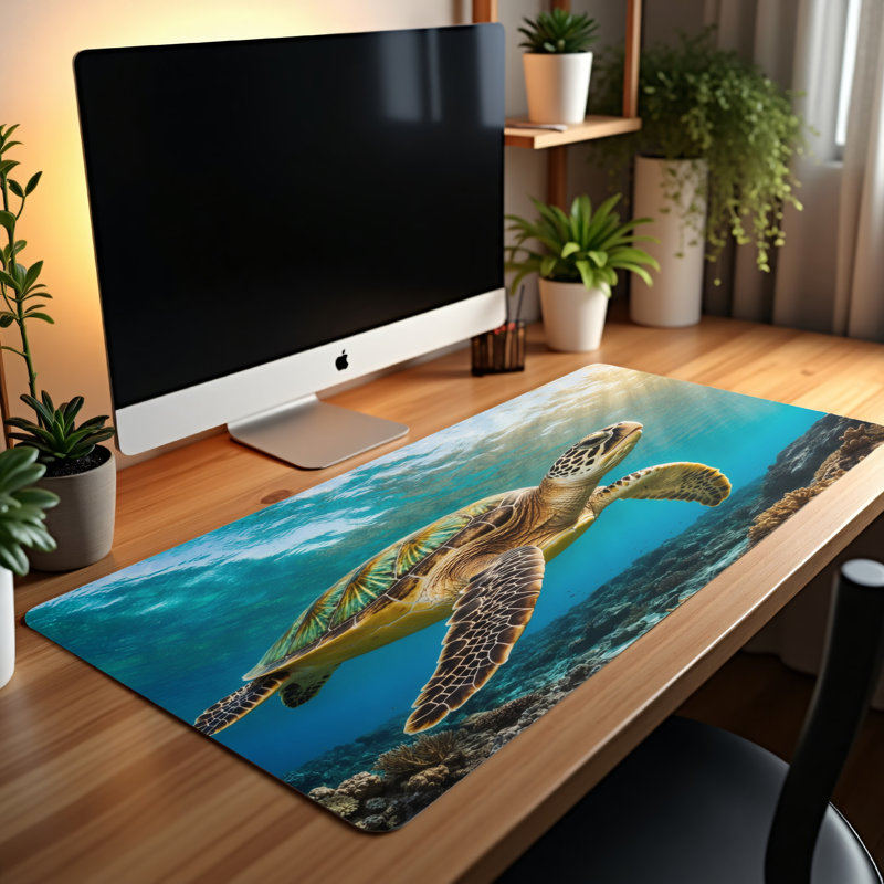 Polyester Desk Pad, 14.4x12.1