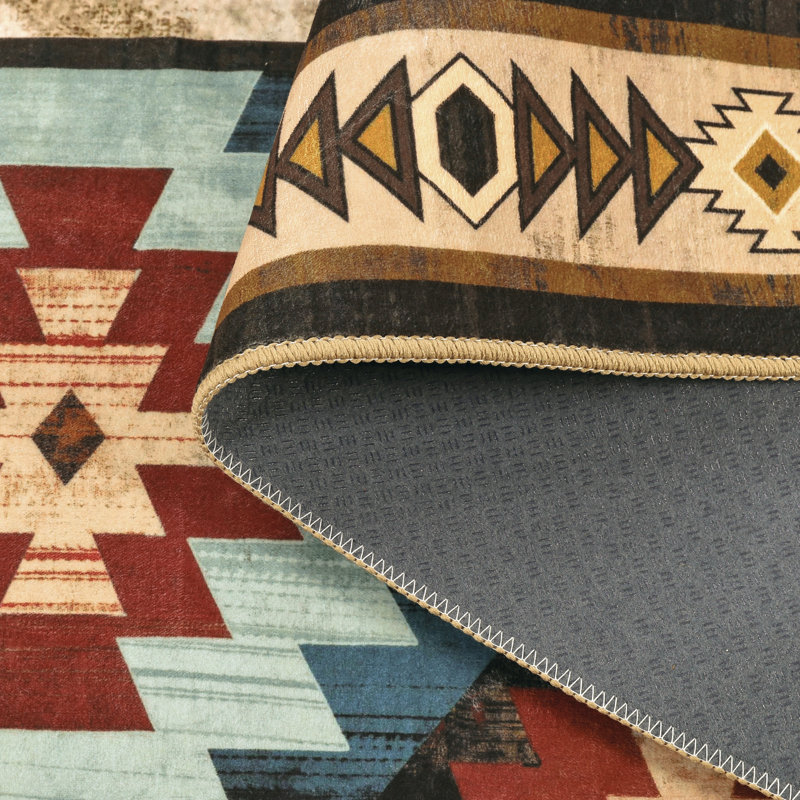 Tapis lavable Boho Chic, Rectangle 9 pi x 12 pi