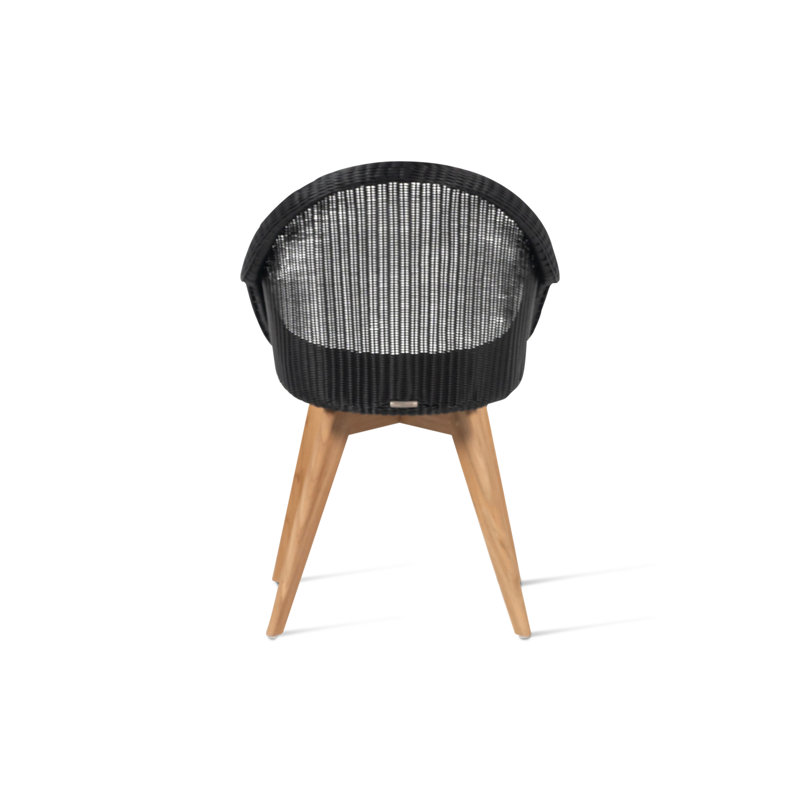 Edgard Outdoor Dining Armchair, Black