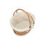 Swing Handled Wicker Shopping Basket with Lining