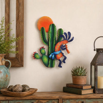 KOKOPELLI & CACTUS WALL HANGING
