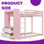 Lit superposé simple à économie d'espace AVELOR avec 4 tiroirs de rangement, garde-robe intégré et bande lumineuse, panneaux perforés personnalisés pour les chambres d'enfants-1374018426