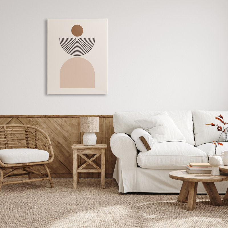 Formes géométriques arquées sur bois, H 40 po x l 30 po x P 1,5 po
