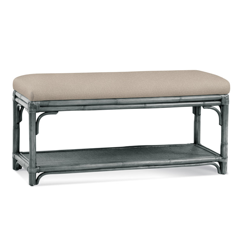 Banc de rangement en osier Summer Retreat, Performance Crypton coquille d'œuf; 0884-93, Minéral