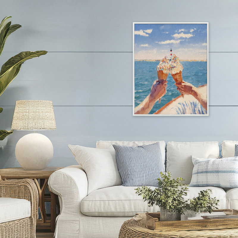 «Ice Cream Cheers on Boat», estampe numérique, design par Ziwei Li, H 30 po x l 24 po