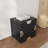 Black Combination Wood Single Cabinet with Drawer