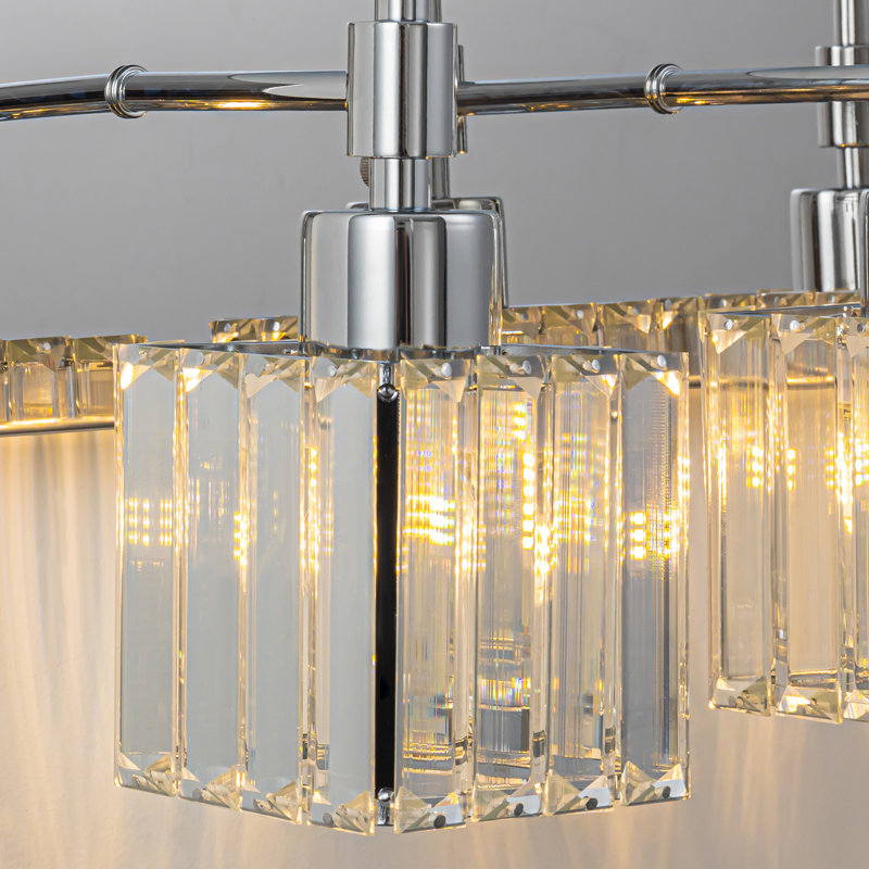 Corless Dimmable Vanity Light, Chrome, 3