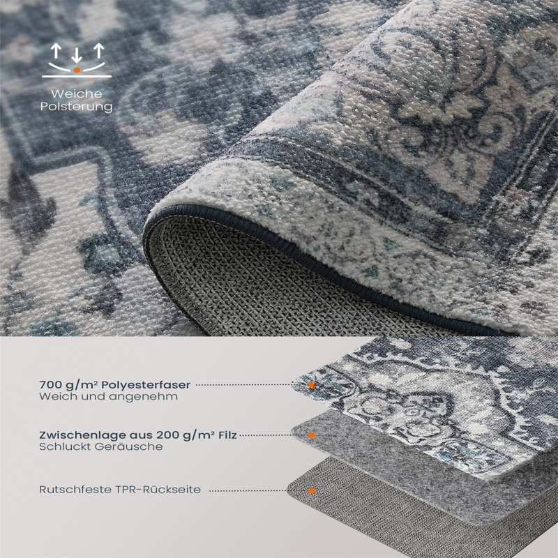 Eilise Rectangle 170 cm x 1 cm Area Rug