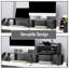 Support double écran Mind Reader, réglable en hauteur, organisateur de bureau, rehausseur pour ordinateur portable, bureau, noir