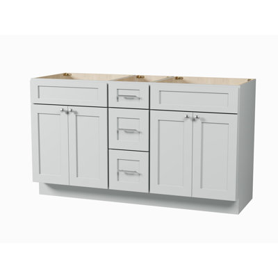 60'' Double Bathroom Vanity Base only