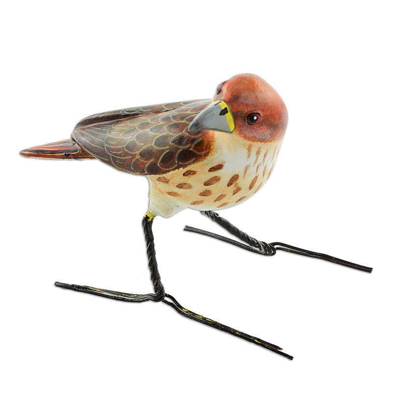 Figurine en céramique à queue Hawk pleasant avenue