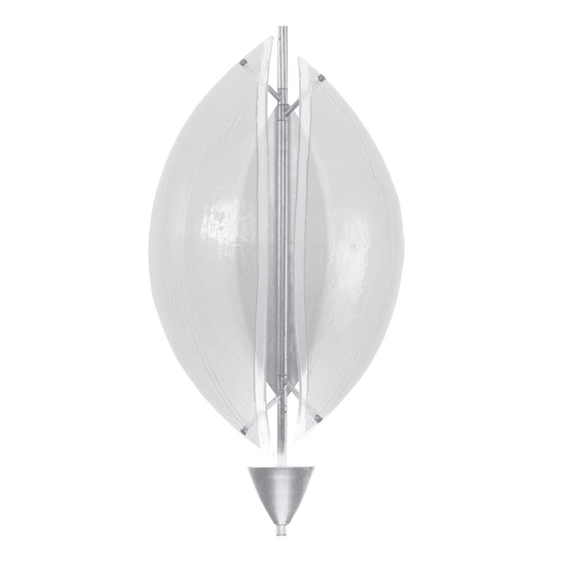 Embark LED Flush Mounted Sconce, Clear, Standard Silver Leaf