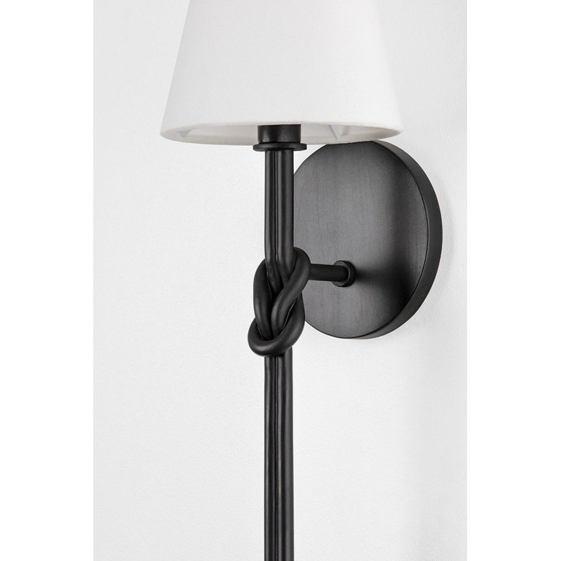 Alburgh 1 - Light Wallchiere Sconce, Aged Iron