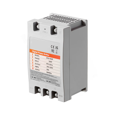 3 Phase Converter - 10HP 30A 220V Single Phase To 3 Phase Converter, Digital Phase Shifter For Residential And Light Commercial Use, 220V Input/Output (One Converter For One Motor Only)